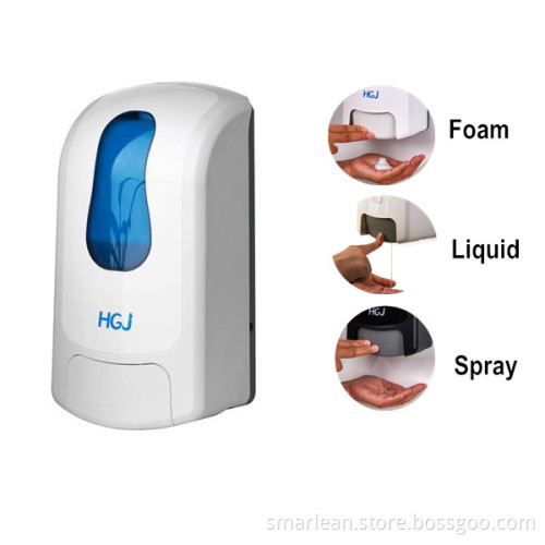 1000ml commercial foam soap dispenser type wall mounted cheap liquid soap dispensers